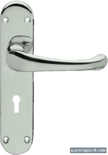 Hilton Lever Lock Satin Nickel